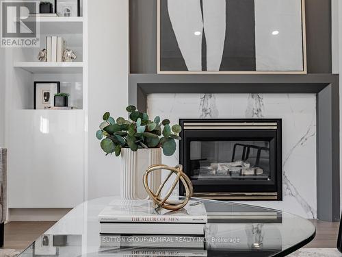 168 Haddington Avenue, Toronto, ON - Indoor Photo Showing Living Room With Fireplace