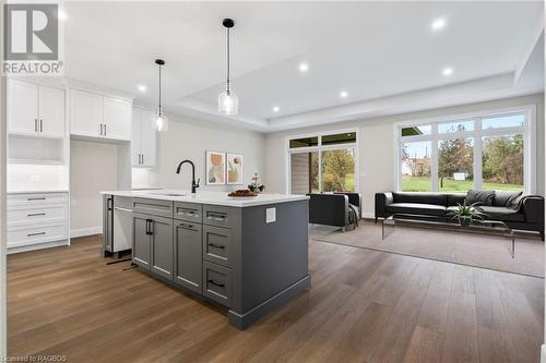 Virtually staged - 27 Mercedes Crescent, Kincardine, ON - Indoor Photo Showing Kitchen With Upgraded Kitchen