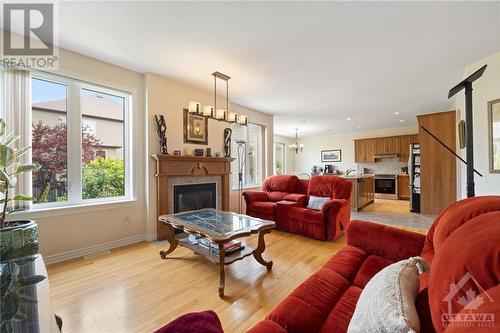 1817 Mickelberry Crescent, Ottawa, ON - Indoor Photo Showing Living Room With Fireplace