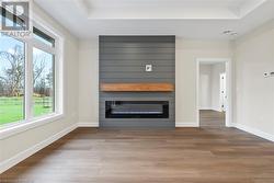 Living room - built-in electric fireplace - 