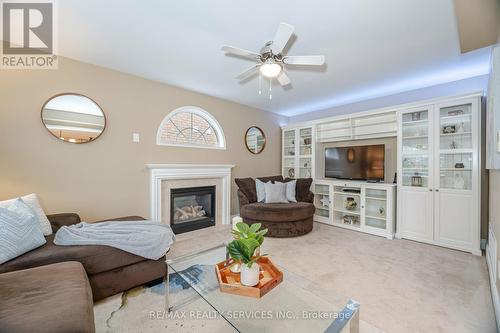 1 Milkweed Crescent, Brampton (Northwest Sandalwood Parkway), ON - Indoor Photo Showing Living Room With Fireplace