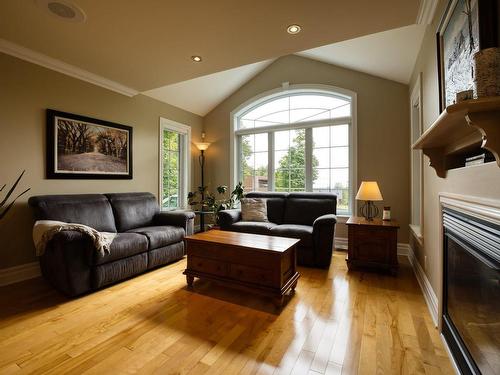 Salon - 94 Ch. Des Loriots, Sainte-Anne-Des-Lacs, QC - Indoor Photo Showing Living Room With Fireplace