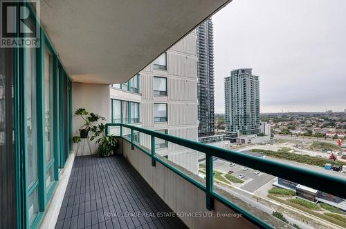 1602 - 550 Webb Drive, Mississauga, ON - Outdoor With Balcony