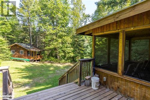 View to bunkie - 1880 Boldts Lane, Minden Hills, ON - Outdoor With Deck Patio Veranda With Exterior