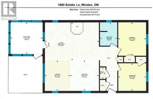 Cabin floorplan - 1880 Boldts Lane, Minden Hills, ON - Other