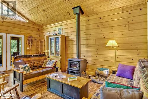 Open concept - 1880 Boldts Lane, Minden Hills, ON - Indoor Photo Showing Other Room With Fireplace