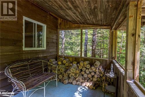 Bunkie porch area - 1880 Boldts Lane, Minden Hills, ON - Outdoor With Deck Patio Veranda With Exterior