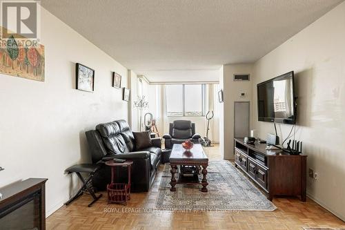 1606 - 133 Torresdale Avenue, Toronto (Westminster-Branson), ON - Indoor Photo Showing Living Room With Fireplace