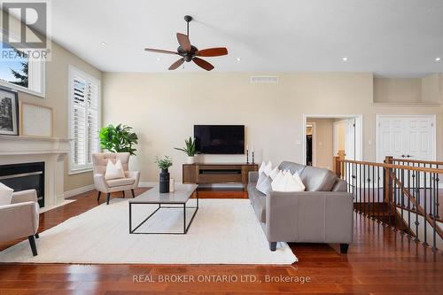 22 Black Maple Crescent, Kitchener, ON - Indoor Photo Showing Living Room With Fireplace