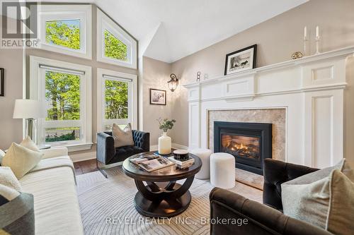 11485 First Line, Milton (Nassagaweya), ON - Indoor Photo Showing Living Room With Fireplace