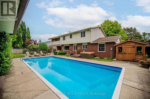 414 Warrington Drive, Waterloo, ON - Outdoor With In Ground Pool With Backyard