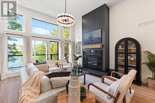 73 Ross Eaton Lane, Prince Edward County (Picton), ON - Indoor Photo Showing Living Room With Fireplace