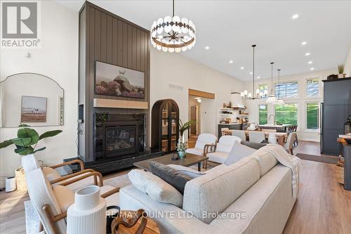 73 Ross Eaton Lane, Prince Edward County (Picton), ON - Indoor Photo Showing Living Room With Fireplace