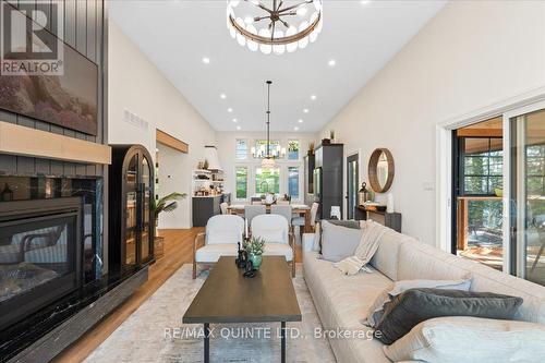 73 Ross Eaton Lane, Prince Edward County (Picton), ON - Indoor Photo Showing Living Room With Fireplace