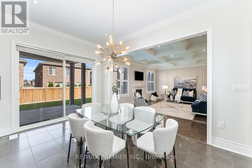 96 Port Royal Avenue, Vaughan, ON - Indoor Photo Showing Dining Room With Fireplace