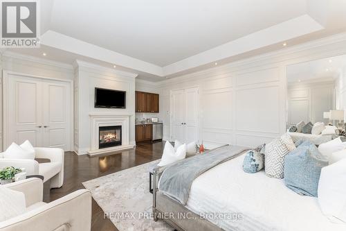 96 Port Royal Avenue, Vaughan, ON - Indoor Photo Showing Bedroom With Fireplace