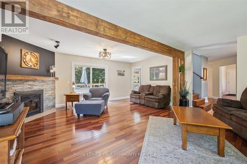 43 Halmar Park Road, Georgina (Pefferlaw), ON - Indoor Photo Showing Living Room With Fireplace