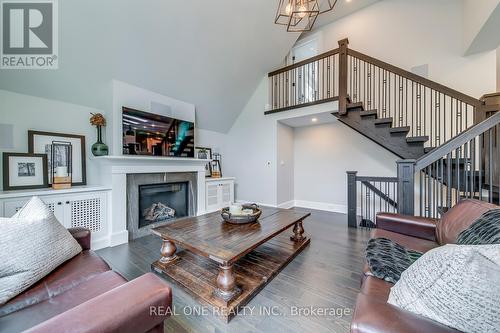 1386 Willowdown Road, Oakville, ON - Indoor Photo Showing Living Room With Fireplace