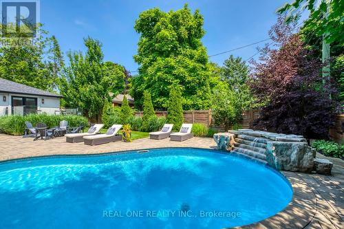 1386 Willowdown Road, Oakville, ON - Outdoor With In Ground Pool With Backyard