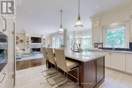 193 Kingsdale Avenue, Toronto (Willowdale East), ON - Indoor Photo Showing Kitchen With Fireplace With Upgraded Kitchen