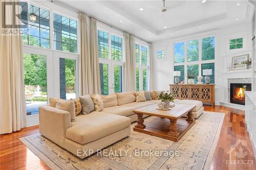 72 Delong Drive, Ottawa, ON - Indoor Photo Showing Living Room With Fireplace