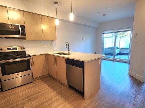 110-3070 Kilpatrick Ave, Courtenay, BC - Indoor Photo Showing Kitchen With Double Sink