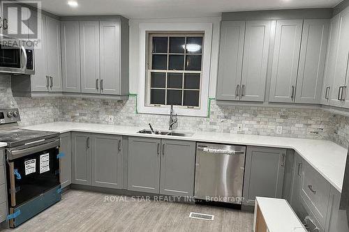 216 Main Street N, Halton Hills, ON - Indoor Photo Showing Kitchen With Double Sink With Upgraded Kitchen