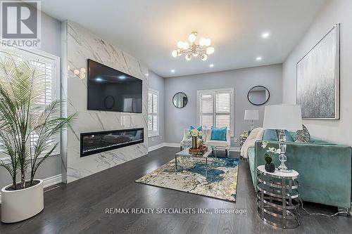 2369 Grand Oak Trail, Oakville, ON - Indoor Photo Showing Living Room With Fireplace