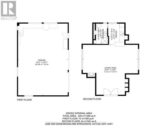 Garage/Guest House Floorplans - 1845 Woodhull Road, London, ON 