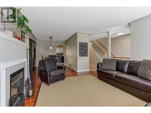 1862 Aitkins Court, Kelowna, BC - Indoor Photo Showing Living Room With Fireplace