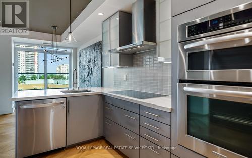 623 - 120 Homewood Avenue, Toronto (North St. James Town), ON - Indoor Photo Showing Kitchen With Stainless Steel Kitchen With Upgraded Kitchen