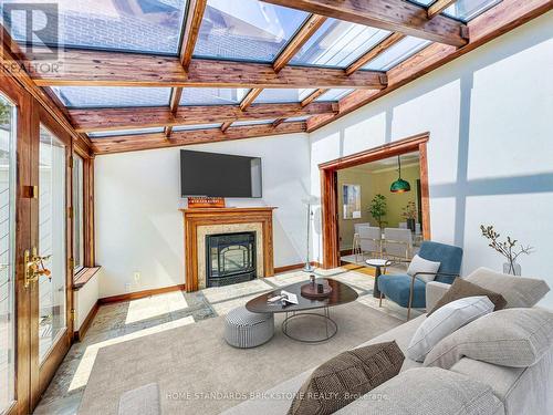 45 Madawaska Avenue S, Toronto (Newtonbrook East), ON - Indoor Photo Showing Living Room With Fireplace