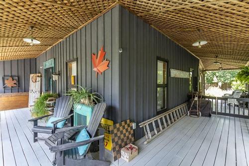 Wide wrap-around porch on 3 sides of the house - 627 Bayshore Boulevard, Burlington, ON - Outdoor With Deck Patio Veranda With Exterior