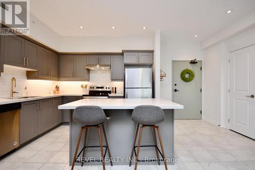 404 - 20 Koda Street, Barrie, ON - Indoor Photo Showing Kitchen With Upgraded Kitchen