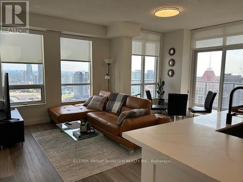 3507 - 388 Prince Of Wales Drive, Mississauga (City Centre), ON - Indoor Photo Showing Living Room