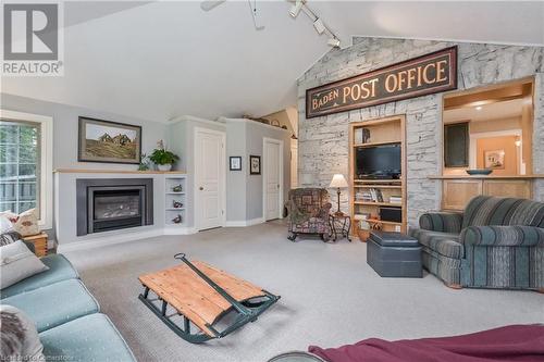 380 Garafraxa Street W, Fergus, ON - Indoor Photo Showing Living Room With Fireplace