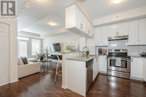 105 - 54 Sky Harbour Drive, Brampton, ON - Indoor Photo Showing Kitchen With Stainless Steel Kitchen With Upgraded Kitchen