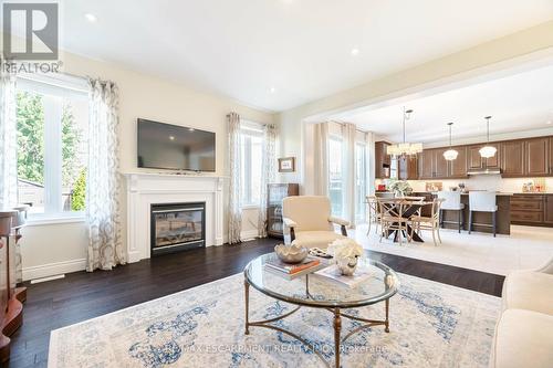 580 Snider Terrace, Milton (Coates), ON - Indoor Photo Showing Living Room With Fireplace