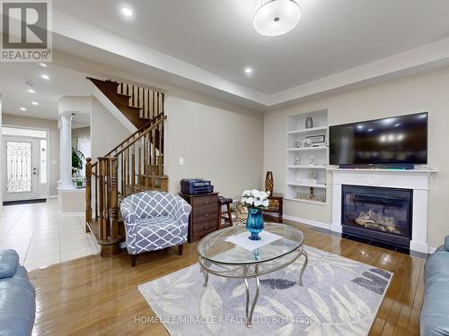 12 Bonavista Drive, Brampton (Credit Valley), ON - Indoor Photo Showing Living Room With Fireplace