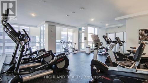 1803 - 4070 Confederation Parkway, Mississauga, ON - Indoor Photo Showing Gym Room