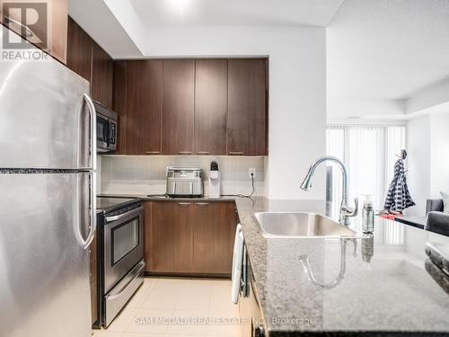 1111 - 385 Prince Of Wales Drive, Mississauga (City Centre), ON - Indoor Photo Showing Kitchen With Stainless Steel Kitchen With Upgraded Kitchen