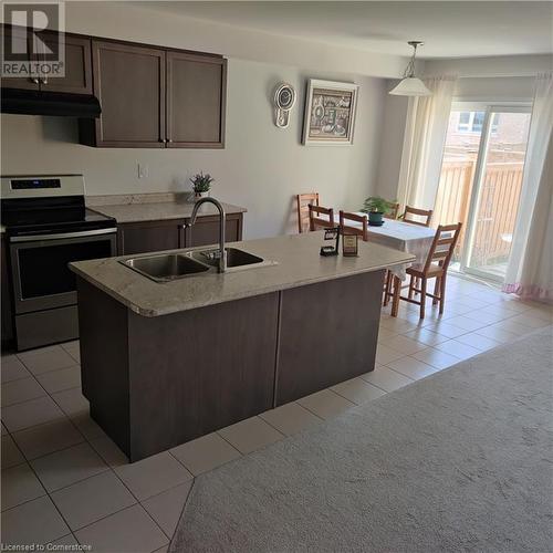 31 Longboat Run W, Brantford, ON - Indoor Photo Showing Kitchen With Double Sink