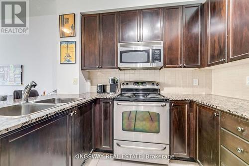 1101 - 225 Webb Drive, Mississauga, ON - Indoor Photo Showing Kitchen With Double Sink