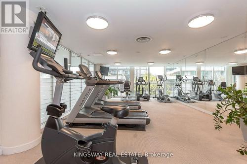 1101 - 225 Webb Drive, Mississauga, ON - Indoor Photo Showing Gym Room