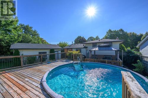 59 Kinburn Crescent, London, ON - Outdoor With Above Ground Pool With Deck Patio Veranda With Backyard With Exterior