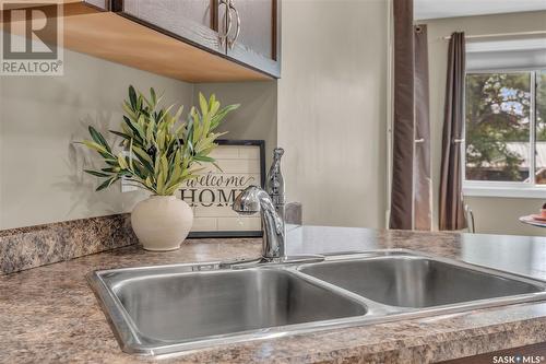 175 2Nd Avenue, Lumsden, SK - Indoor Photo Showing Kitchen With Double Sink