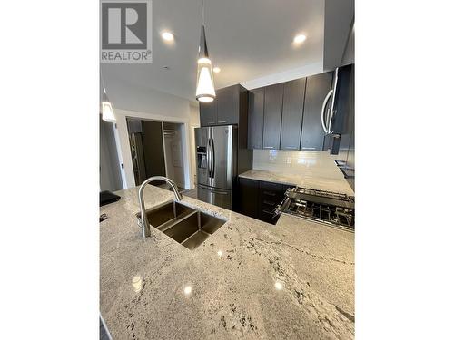 102 2356 Welcher Avenue, Port Coquitlam, BC - Indoor Photo Showing Kitchen With Stainless Steel Kitchen With Double Sink With Upgraded Kitchen