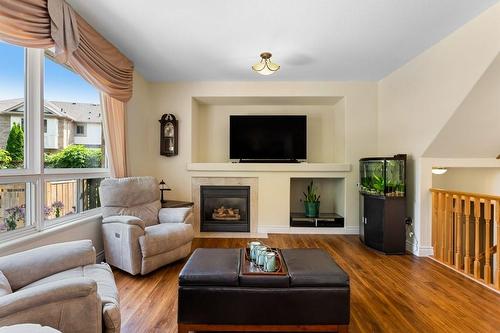 2247 Pathfinder Drive, Burlington, ON - Indoor Photo Showing Living Room With Fireplace