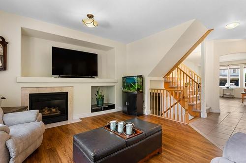 2247 Pathfinder Drive, Burlington, ON - Indoor Photo Showing Living Room With Fireplace