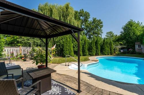 2247 Pathfinder Drive, Burlington, ON - Outdoor With In Ground Pool With Deck Patio Veranda